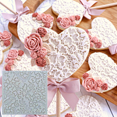 MINI ROYAL LACE TEXTURE MAT/EMBOSSER MOULD