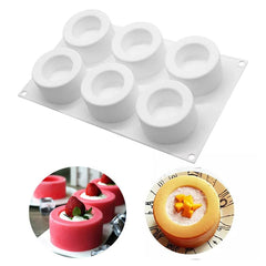 MINI ROUND CONCLAVE CHOCOLATE MOUSSE MOULD 6 PCS