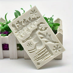 CHRISTMAS TREE, REINDEER AND SNOWFLAKE CHRISTMAS MOULD