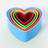 LOVE HEARTS COOKIE CUTTER SET 5PCS
