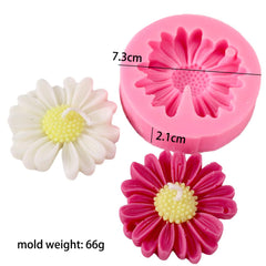 SINGLE DAISY FLOWER HEAD MOULD