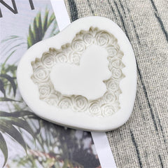 MINI ROSES LOVE HEART WREATH/GARLAND MOULD