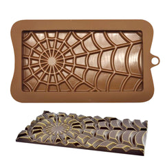 LARGE SPIDER WEB CHOCOLATE BAR CHOCOLATE MOULD