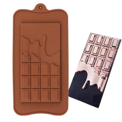 LARGE CHOCOLATE BAR WITH DRIPPING CHOCOLATE MOULD