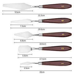 PALETTE KNIVES SET 5 PCS