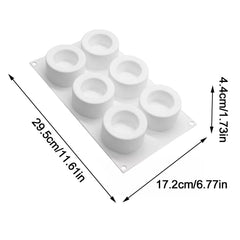 MINI ROUND CONCLAVE CHOCOLATE MOUSSE MOULD 6 PCS