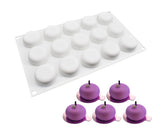 3D MINI ROUND CHOCOLATE MOUSSE MOULD 15 PCS