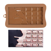 LARGE CHOCOLATE BAR WITH DRIPPING CHOCOLATE MOULD