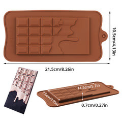 LARGE CHOCOLATE BAR WITH DRIPPING CHOCOLATE MOULD