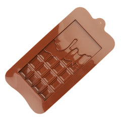 LARGE CHOCOLATE BAR WITH DRIPPING CHOCOLATE MOULD