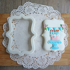 ASSORTED SHAPES PLAQUE COOKIE CUTTERS SET 4PCS