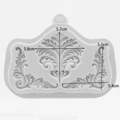 ROCOCO CORNERS & CREST SCROLL MOULD