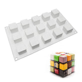 MINI CUBE CHOCOLATE MOUSSE MOULD 15 PCS