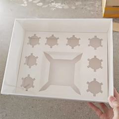 BENTO CAKE AND CUPCAKE BOX WITH CLEAR COVER/LID