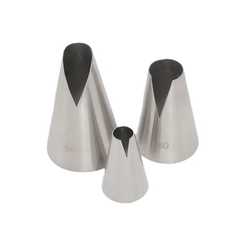 ST HONORE STAINLESS STEEL PASTRY DECORATING NOZZLE SET (686,580,480)