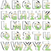 LARGE METALLIC ALPHABET COOKIE CUTTER SET 28PCS