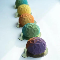 MINI ROUND GEO CHOCOLATE MOUSSE MOULD 6 PCS