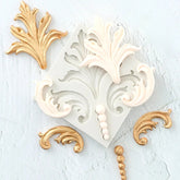 FLOWER AND SCROLL MOULD