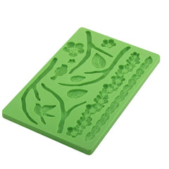 FLOWERS AND TWIGS BORDER MOULD (GREEN)