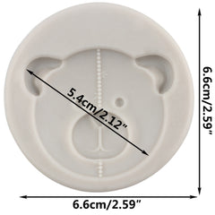 TEDDY BEAR FACE MOULD
