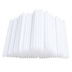 WHITE PLASTIC LOLLIPOP/CAKE POP STICKS 0.3 CM 50 PCS