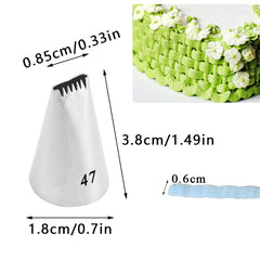 BASKET WEAVE STAINLESS STEEL NOZZLE SET (47,48,895,1D)