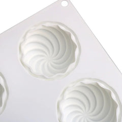 MINI ROUND SWIRL CHOCOLATE MOUSSE MOULD 6 PCS