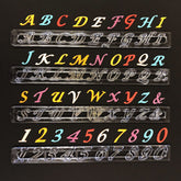 ITALICS ALPHABET & NUMBER TAPPITS CUTTER SET 6 PC