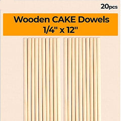 WOODEN DOWEL RODS 20 PCS