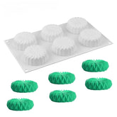 MINI ROUND ORIGAMI CHOCOLATE MOUSSE MOULD 6 PCS