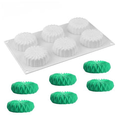 MINI ROUND ORIGAMI CHOCOLATE MOUSSE MOULD 6 PCS