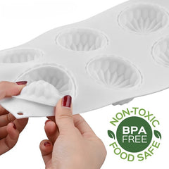 MINI ROUND ORIGAMI CHOCOLATE MOUSSE MOULD 6 PCS