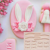 MINI LONG BUNNY EARS AND BOWS MOULD