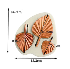 PALM LEAVES SET MOULD 3 PCS