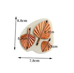 PALM LEAVES SET MOULD 3 PCS