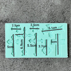 MINI ASSORTED CROSSES CHOCOLATE MOULD 8 PCS