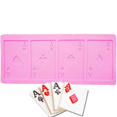 POKER CARDS CHOCOLATE CAGE/TOPPER MOULD