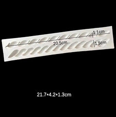 TWISTED ROPE BORDER MOULD 2 PCS
