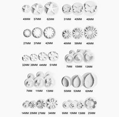 ASSORTED FONDANT FLOWER CUTTERS SET 33 PCS