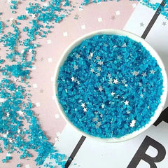 MINI SUGAR CRYSTALS WITH STARS SPRINKLES 125G