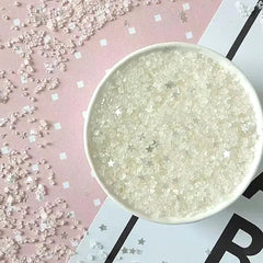 MINI SUGAR CRYSTALS WITH STARS SPRINKLES 125G