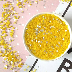 MINI SUGAR CRYSTALS WITH STARS SPRINKLES 125G