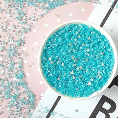 MINI SUGAR CRYSTALS WITH STARS SPRINKLES 125G