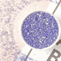 MINI SUGAR CRYSTALS WITH STARS SPRINKLES 125G