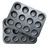 FLOWER CUPCAKE BAKING PAN/TIN 12 HOLE