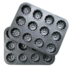 FLOWER CUPCAKE BAKING PAN/TIN 12 HOLE