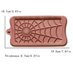LARGE SPIDER WEB CHOCOLATE BAR CHOCOLATE MOULD