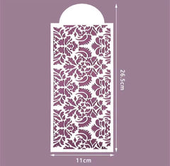 LARGE DAMASK LACE STENCIL PATTERN