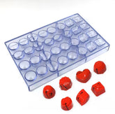 MINI ASSORTED PRALINE POLYCARBONATE CHOCOLATE MOULD 32 PCS CAVITY