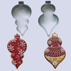 CHRISTMAS ORNAMENTS COOKIE CUTTERS SET 2PCS